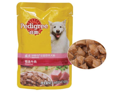 宝路犬用牛肉味妙鲜包